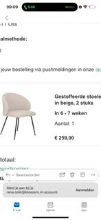 6 Westwing Stoelen - Geaga Model, Ophalen, Gebruikt, Overige kleuren, Stof