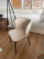 6 Beige Eetkamerstoelen - Teddy / Bouclé, Huis en Inrichting, Stoelen, Gebruikt, Wit, Ophalen of Verzenden, Teddy Bouclé