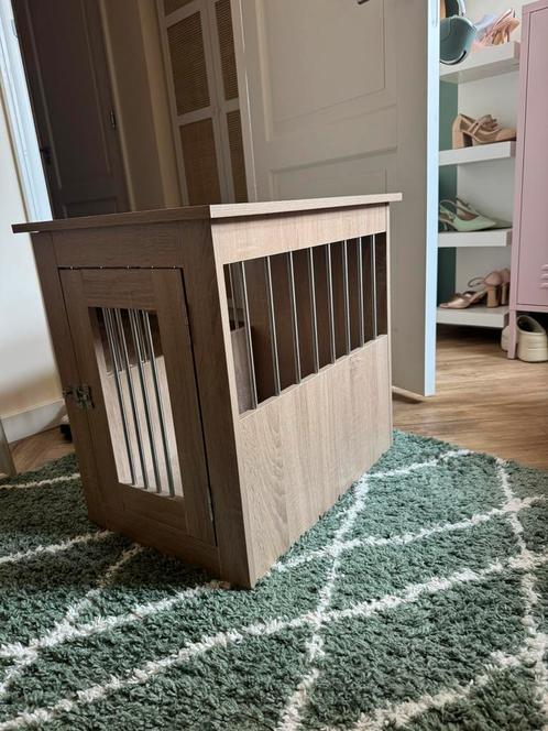 Dog crate/honden bench/hok hout/wood NEW, Dieren en Toebehoren, Hondenhokken, Nieuw, Hondenkennel, Minder dan 75 cm, Ophalen