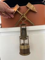 Vintage mijnwerkers lamp (1900), Ophalen of Verzenden, Koper