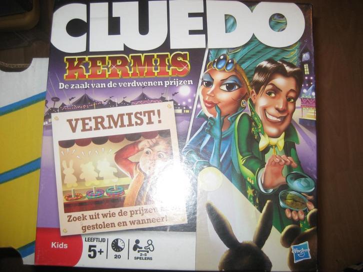 Cluedo Kermis uitvoering kids, Hobby en Vrije tijd, Gezelschapsspellen | Bordspellen, Zo goed als nieuw, Ophalen of Verzenden