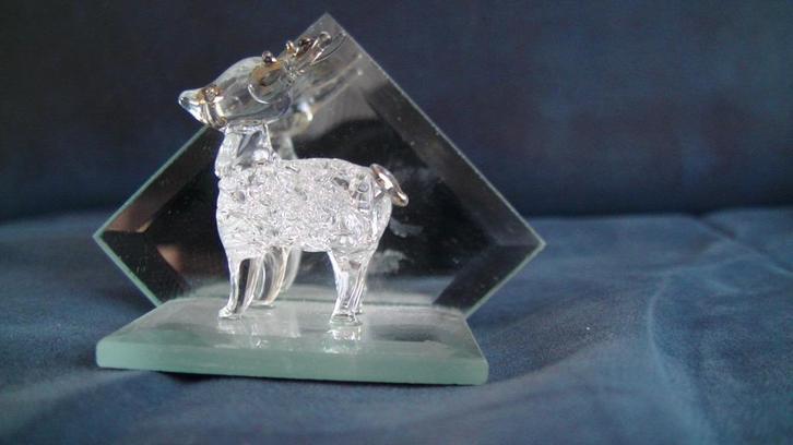 Glazen dieren beeldjes vogels vlinder hertje, Verzamelen, Beelden en Beeldjes, Nieuw, Dier, Ophalen of Verzenden