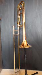 LENTE ACTIE Professionele XO 1236R Bb/f trombone, Ophalen of Verzenden, Zo goed als nieuw, Met koffer, Tenor
