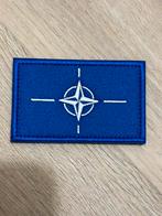 Patch NATO, Ophalen of Verzenden, Landmacht, Nederland, Embleem of Badge