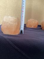 3 Zoutsteen Theelichtjes, Overige materialen, Wit, Nieuw, Ophalen of Verzenden