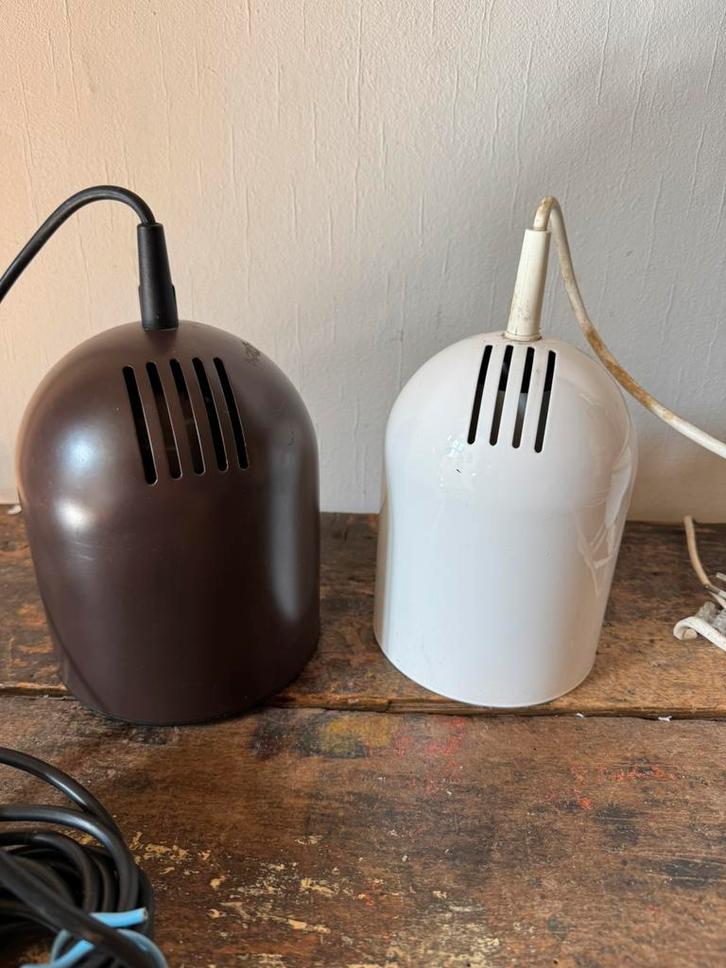 2 Knud christenen design hanglampjes 70er jaren vintage, Huis en Inrichting, Lampen | Hanglampen, Zo goed als nieuw, Minder dan 50 cm