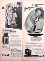 12 vintage advertenties reclames Kodak 1954 fotografie foto, Ophalen of Verzenden, 1940 tot 1960, Fototoestel