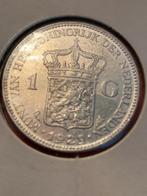 1 gulden Wilhelmina 1929 + 1930, Postzegels en Munten, Munten | Nederland, Ophalen, Koningin Wilhelmina, 1 gulden, Zilver