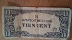 Papiergeld Japans 10 cent, Postzegels en Munten, Ophalen of Verzenden