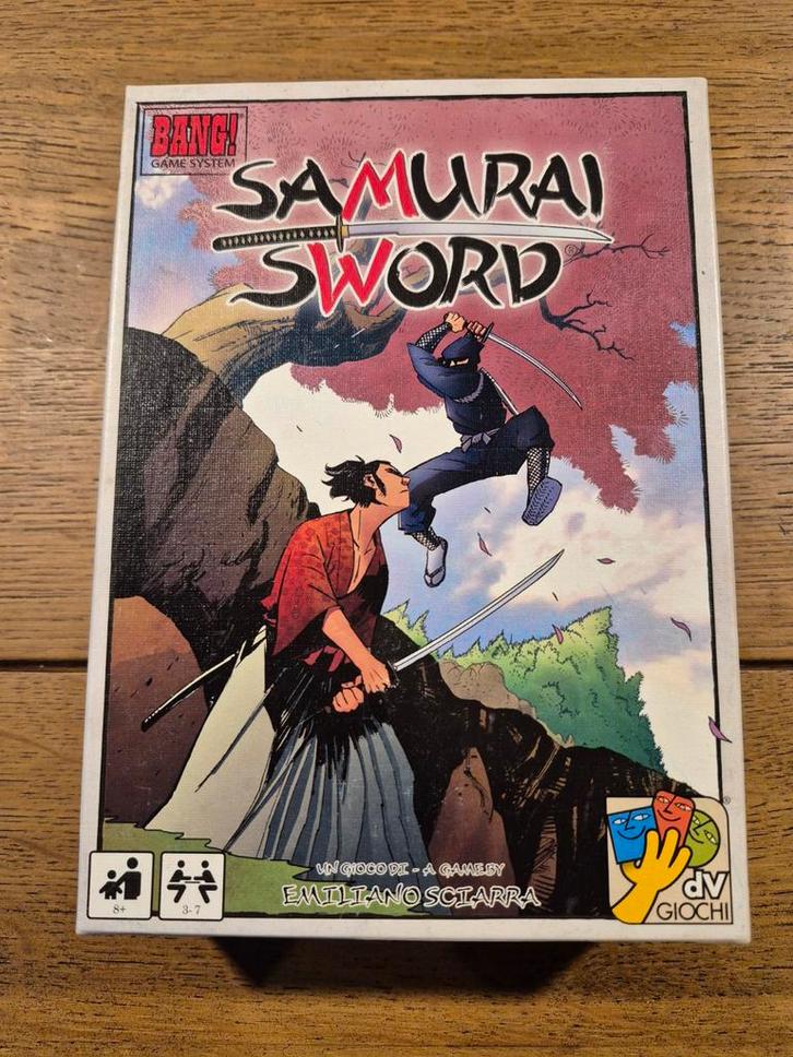 Spel Samurai sword van Bang, Hobby en Vrije tijd, Gezelschapsspellen | Kaartspellen, Gebruikt, Drie of vier spelers, Vijf spelers of meer