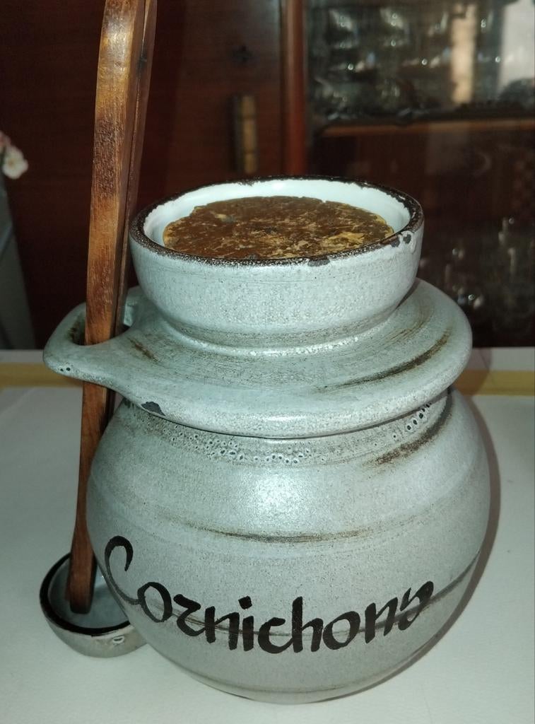 Cornichons Pot - Vintage Keukenaccessoire, Gebruikt, Unknown, Unknown, Ophalen of Verzenden