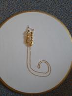 Goudkleurige rvs brillenkoord met schelpen, Nieuw, Ophalen of Verzenden, Goud, Overige materialen