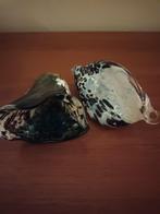 2x glas object 1x ei en 1x vogel/pinquin, Antiek en Kunst, Antiek | Glas en Kristal, Ophalen of Verzenden