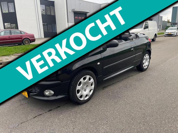 Peugeot 206 CC 1.6-16V, Auto's, Peugeot, Bedrijf, Te koop, ABS, Airbags, Airconditioning, Boordcomputer, Centrale vergrendeling