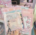 Memo sheets set voor penpalling, journaling, scrapbooking, Verzenden, Nieuw, Overige typen, Overige merken