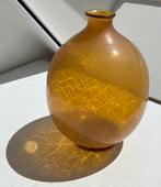 A.D. Copier Vaas - Serica nr 6 tincraquelé amber Leerdam, Antiek en Kunst, Antiek | Glas en Kristal, Ophalen of Verzenden