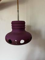 Paarse Vintage Hanglamp met Gaten, Ophalen of Verzenden, Gebruikt, Overige materialen, Minder dan 50 cm