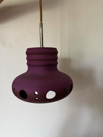 Paarse Vintage Hanglamp met Gaten beschikbaar voor biedingen
