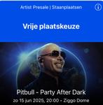2x Pitbull kaartjes 15 Juni, Twee personen, Juni
