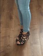 Hoge open hakken, Verzenden, Zwart, Zo goed als nieuw, Schoenen met hoge hakken