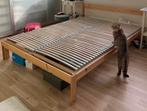Ikea NEIDEN Bed frame + base, Huis en Inrichting, Slaapkamer | Bedden, Ophalen, Wit, Tweepersoons, 140 cm