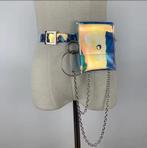 Doorzichtig, holografisch tasje, Kleding | Dames, Ophalen of Verzenden, Zo goed als nieuw, Zwart