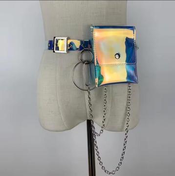 Doorzichtig, holografisch tasje beschikbaar voor biedingen