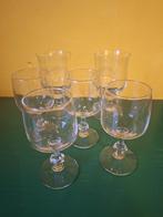 6 sierlijke glazen wijn - port, Verzamelen, Ophalen, Zo goed als nieuw, Overige typen