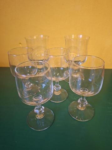 6 sierlijke glazen wijn - port beschikbaar voor biedingen