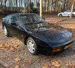 Zeer nette 1989 Porsche 944 S2 3.0l zwart/zwart leder airco!, Auto's, Porsche, Achterwielaandrijving, Zwart, 4 cilinders, Stoelverwarming