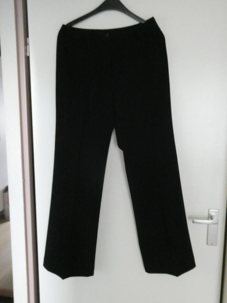 Zwarte lange broek, maat 36, merk Rosner, zgan, Kleding | Dames, Broeken en Pantalons, Zo goed als nieuw, Maat 36 (S), Zwart, Lang