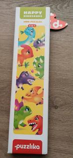 Puzzlika Happy Dinosaurs Mini Puzzles - Nieuw!, 2 tot 4 jaar, 10 tot 50 stukjes, Nieuw, Ophalen of Verzenden