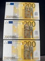 3x €200 euro biljet UNC, Ophalen of Verzenden, Duitsland, 500 euro