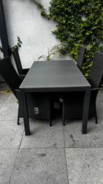 Bois lu duc glas/ aluminium tuintafel, Ophalen of Verzenden, Zo goed als nieuw, Rechthoekig, Aluminium
