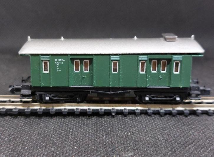 Arnold 3057 - DRG post-/bagagewagen PwPost4i Pr91 (14732), Hobby en Vrije tijd, Modeltreinen | N-Spoor, Gebruikt, Wagon, Gelijkstroom