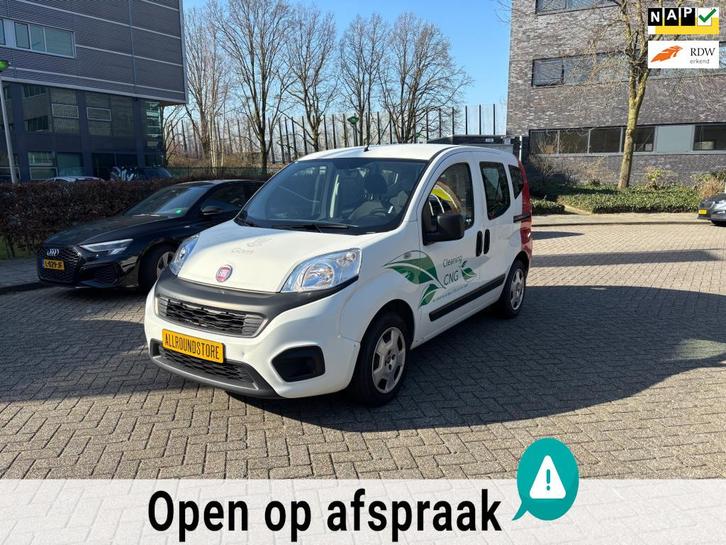 Fiat Qubo 1.4 I Natural power easy CNG 100% SCHOON RIJDEN, Auto's, Fiat, Bedrijf, Te koop, Qubo, CNG (Aardgas), Overige carrosserieën