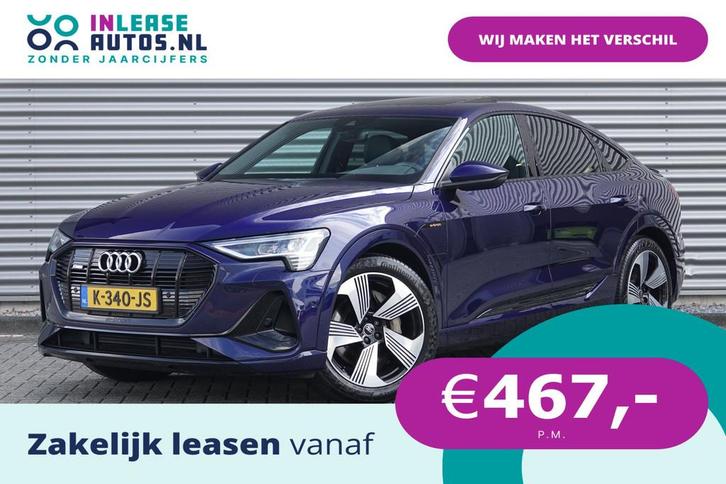 Audi e-tron Sportback 55 quattro S edition 95 kWh | Panorama, Auto's, Audi, Bedrijf, Lease, Financial lease, e-tron, ABS, Achteruitrijcamera
