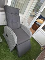 Luxe verstelbare relaxstoel wicker, Ophalen, Zo goed als nieuw, Verstelbaar