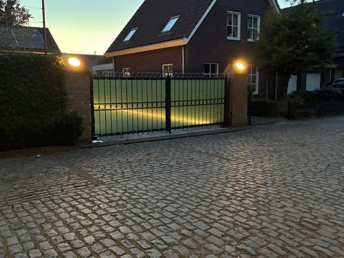 4 x ronde LED buitenlamp, 13,5W, 1150lm, 4000k, IP65, Tuin en Terras, Buitenverlichting, Gebruikt, Wandlamp, Kunststof, Minder dan 50 watt