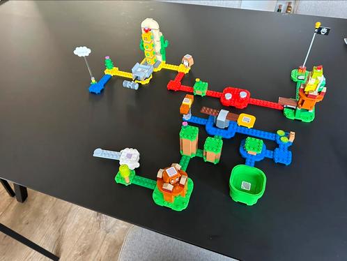 Lego Mario starterset + uitbreiding desert pokey + power up, Kinderen en Baby's, Speelgoed | Duplo en Lego, Zo goed als nieuw