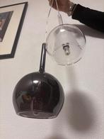 Italiaans design Penta Glo hanglampen, zwart en transparant., Ophalen of Verzenden, Zo goed als nieuw, Glas, Minder dan 50 cm