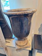 Bronskleurige bloempot op voet van PTMD, nieuw uit de doos, Nieuw, Onbekend, Aardewerk, PTMD