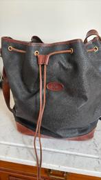 Mulberry origineel Bucket bag zwart met bruin leer, 40 tot 60 cm, 30 cm of meer, Gebruikt, Zwart