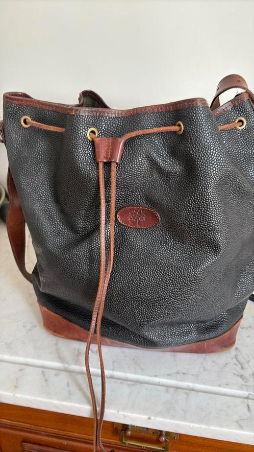 Mulberry origineel Bucket bag zwart met bruin leer, Sieraden, Tassen en Uiterlijk, Tassen | Reistassen en Weekendtassen, Gebruikt