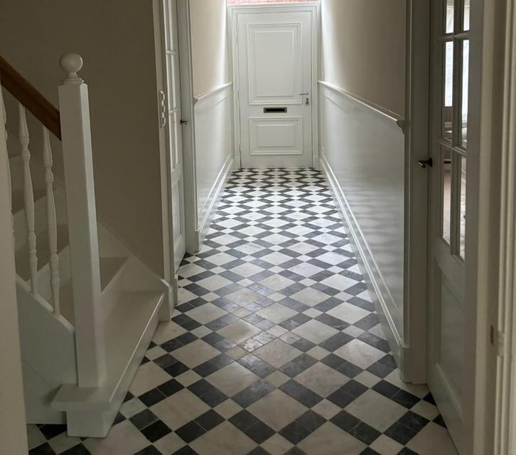 Wit en Donker marmer 20x20x1 / 10x10x1, Doe-het-zelf en Verbouw, Tegels, Nieuw, Vloertegels, Marmer, 20 tot 40 cm, 20 tot 40 cm