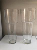 2 Grote glazen vazen., Gebruikt, Overige kleuren, Ophalen of Verzenden, Glas