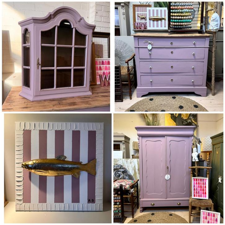 Vintage babykamer commode linnenkast biedermeier roze, Kinderen en Baby's, Kinderkamer | Commodes en Kasten, Zo goed als nieuw