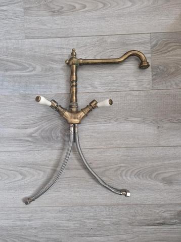 Vintage Messing Mengkraan met Keramische Handvatten beschikbaar voor biedingen