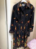 VINTAGE JURK RETRO 2, Kleding | Dames, Jurken, Verzenden, Zo goed als nieuw, Zwart, Onder de knie