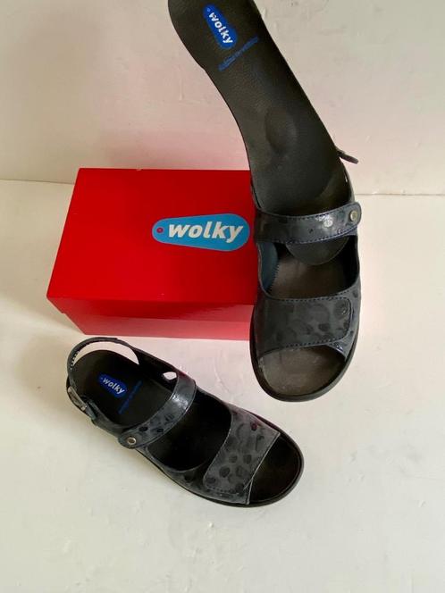 J412 Wolky: maat 41 sandalen open schoenen losse inlegzolen, Kleding | Dames, Schoenen, Zo goed als nieuw, Sandalen of Muiltjes